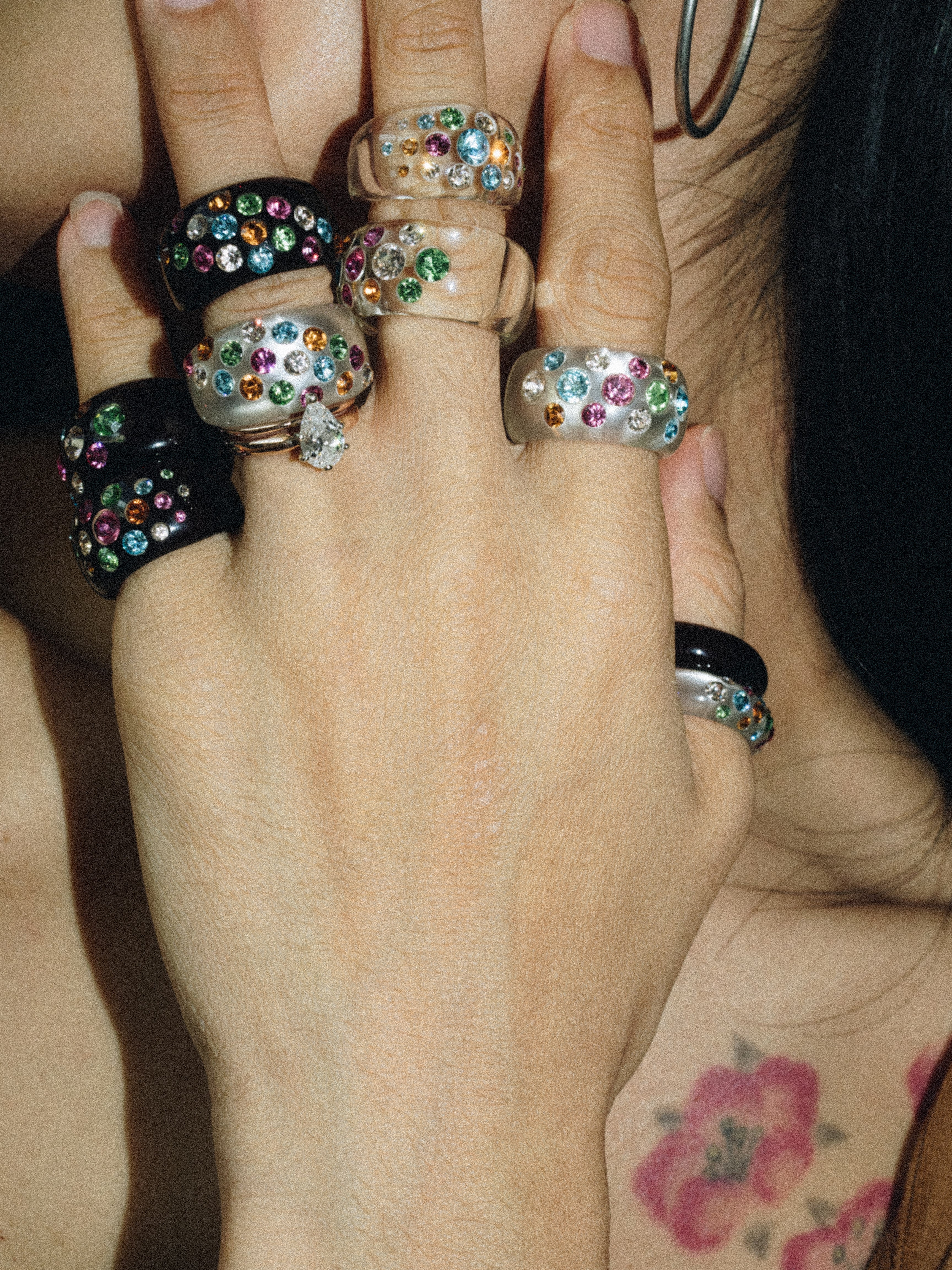 Swarovski Acrylic Rings