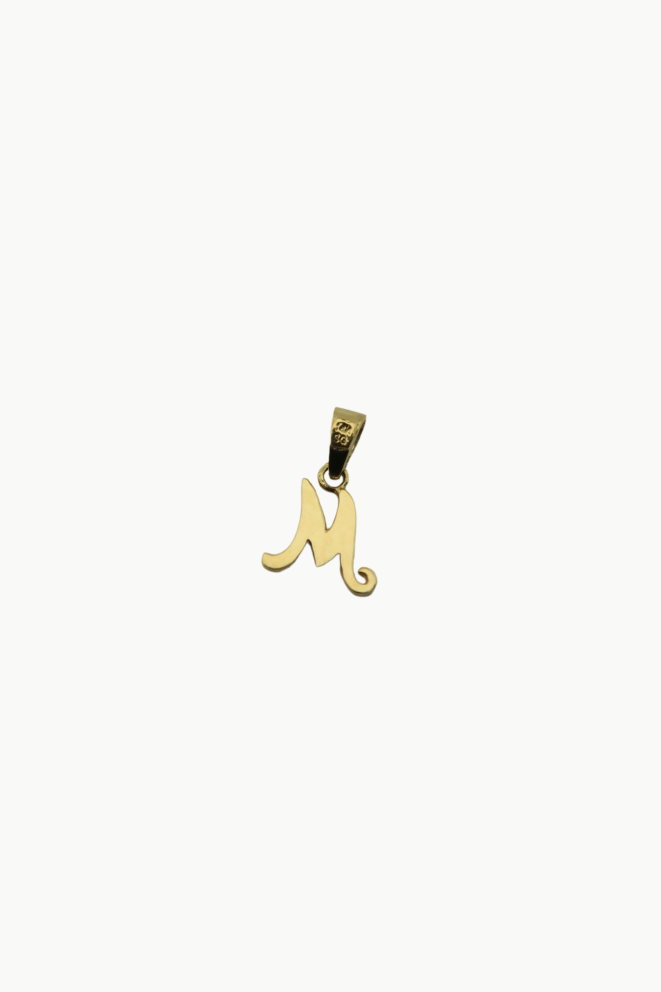 Mini 'M' Initial Pendant