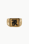 ʻKʻ Hawaiian Heritage Heirloom Signet Ring in Size 10.5