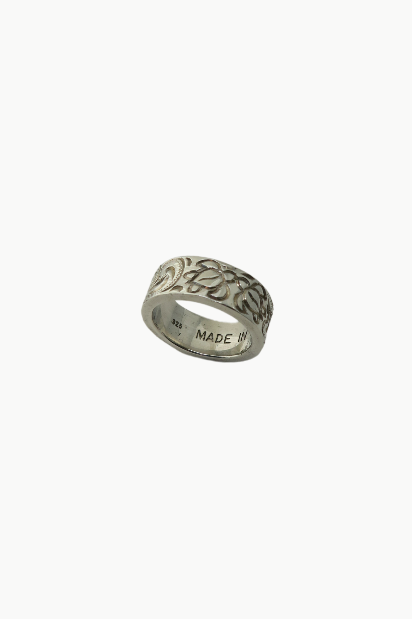Double Honu HH Silver Ring in Size 11.5