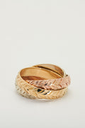 Triple Eternity Maile Leaf Ring [Size 5]