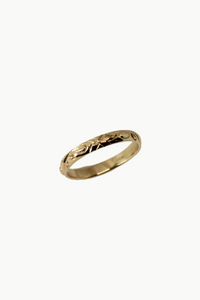 Hawaiian Heritage + Plumeria Eternity Band in Size 6