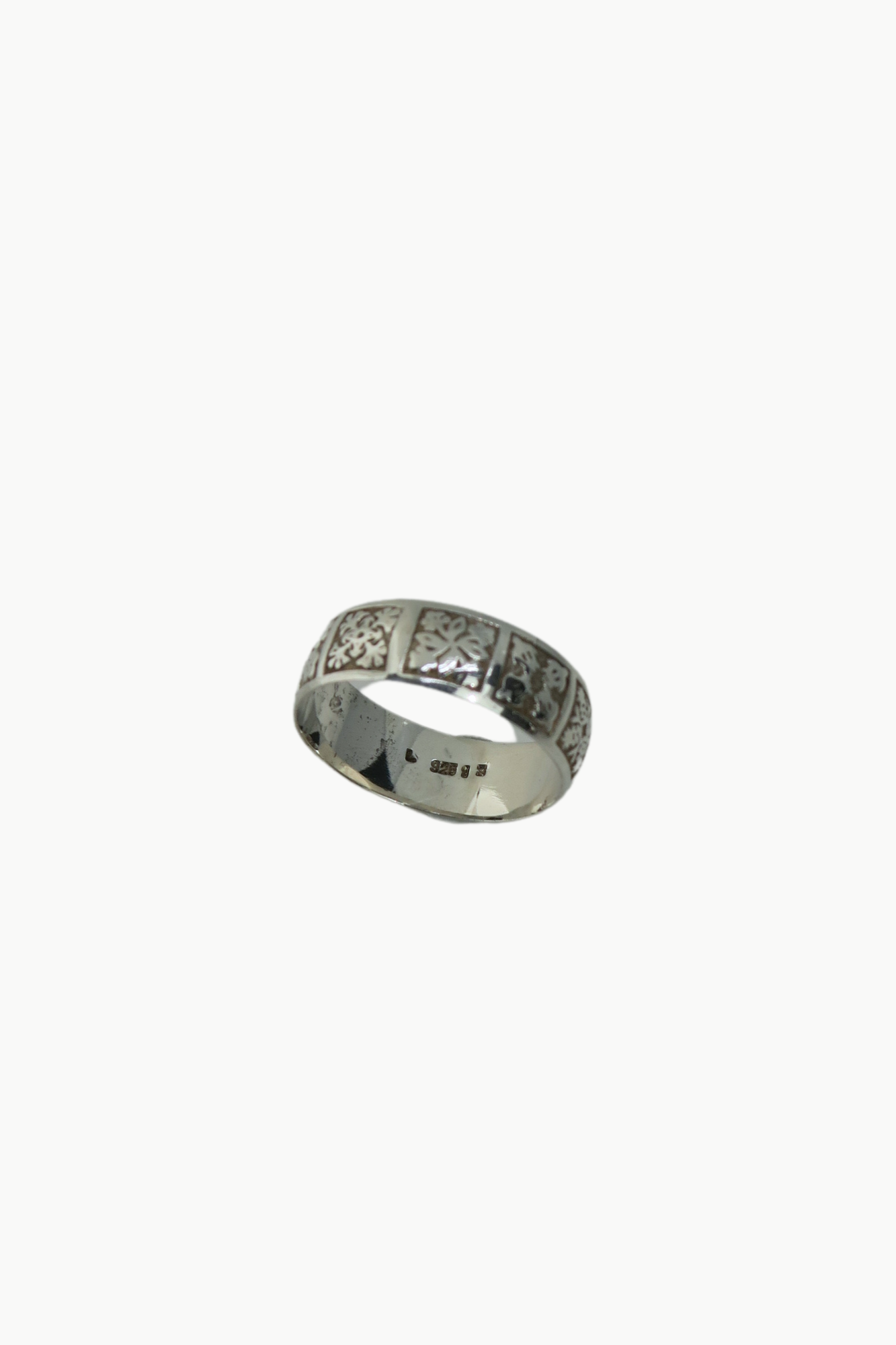 Hawaiian Quilt SS Ring in Size 13
