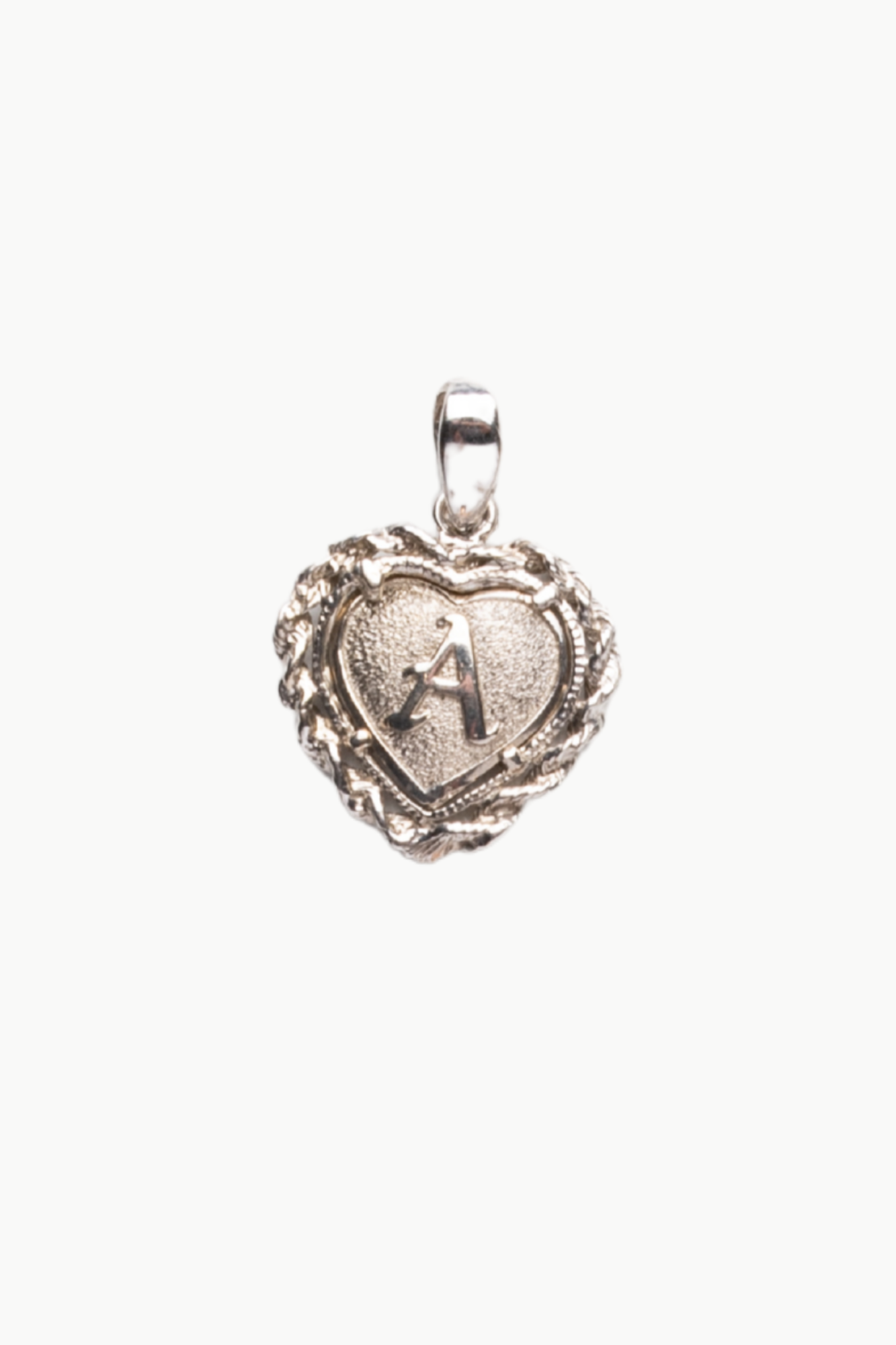 Braided Old English Initial Pendant