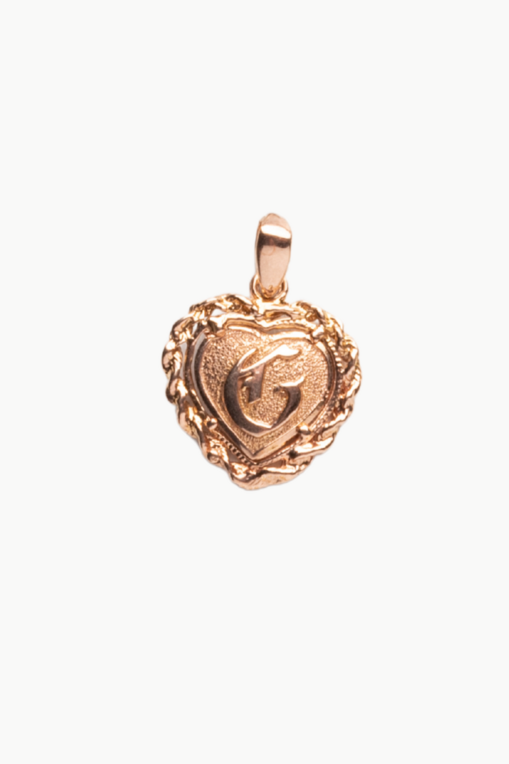 Braided Old English Initial Pendant