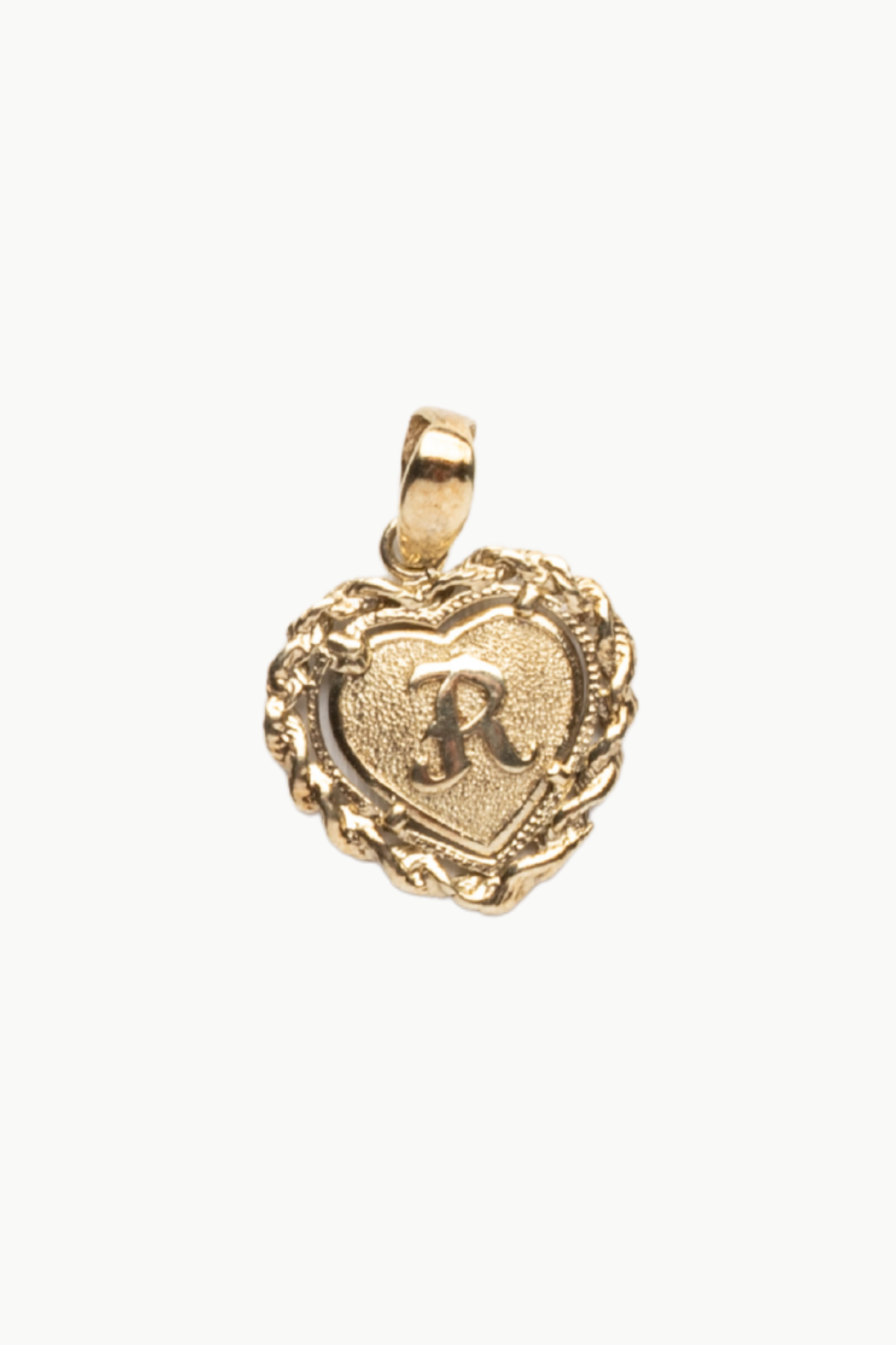 Braided Old English Initial Pendant