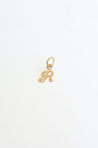 'R' Micro Initial Pendant