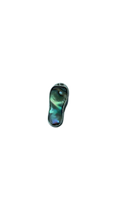 Abalone Shell Slippah Pendant with Plumeria