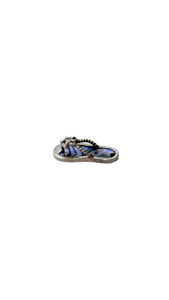 Abalone Shell Slippah Pendant with Plumeria