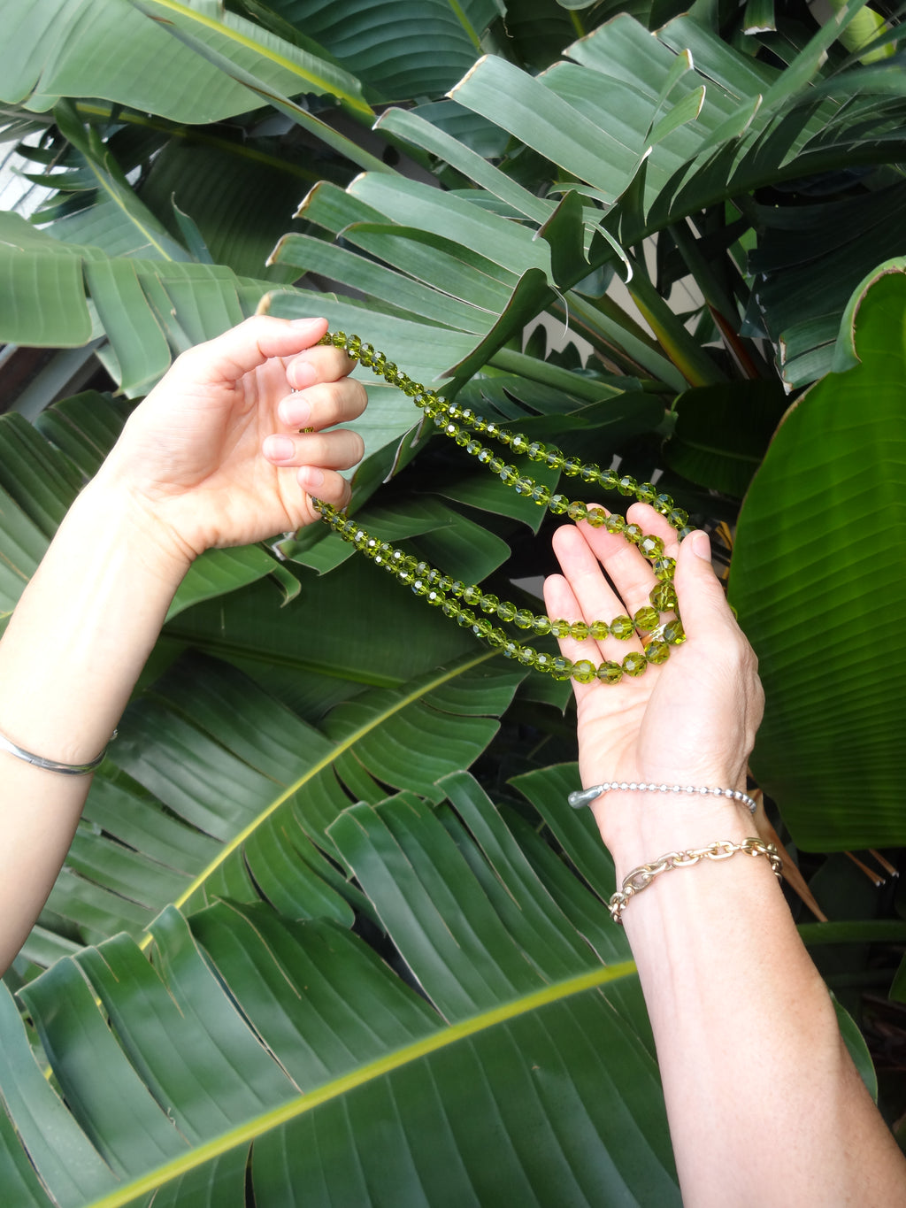 Mari-Jo Peridot Beaded Necklace