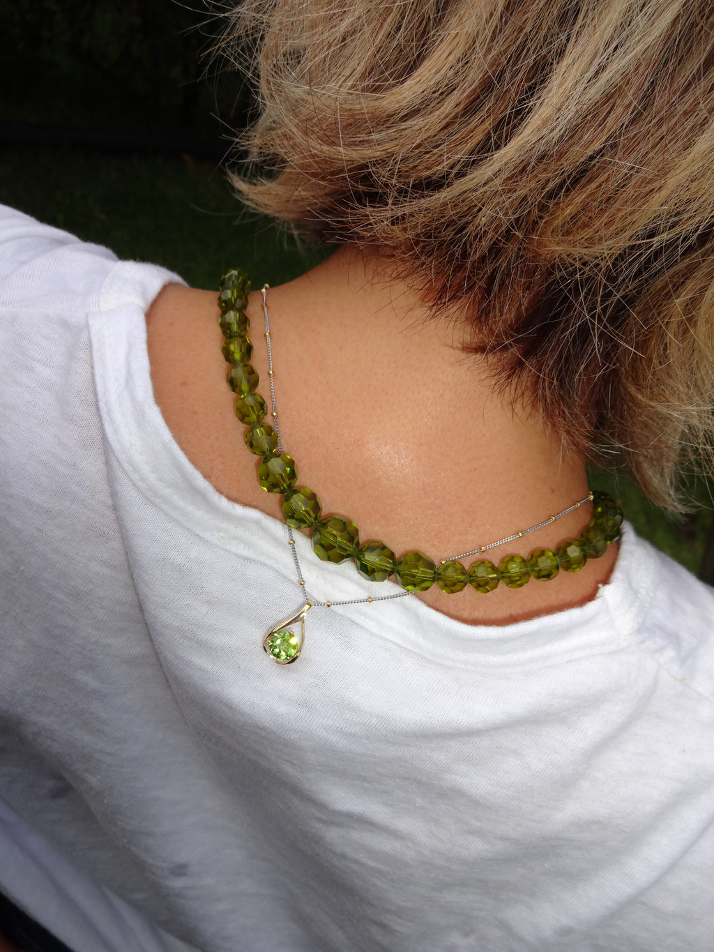 Susan Peridot Beaded Necklace
