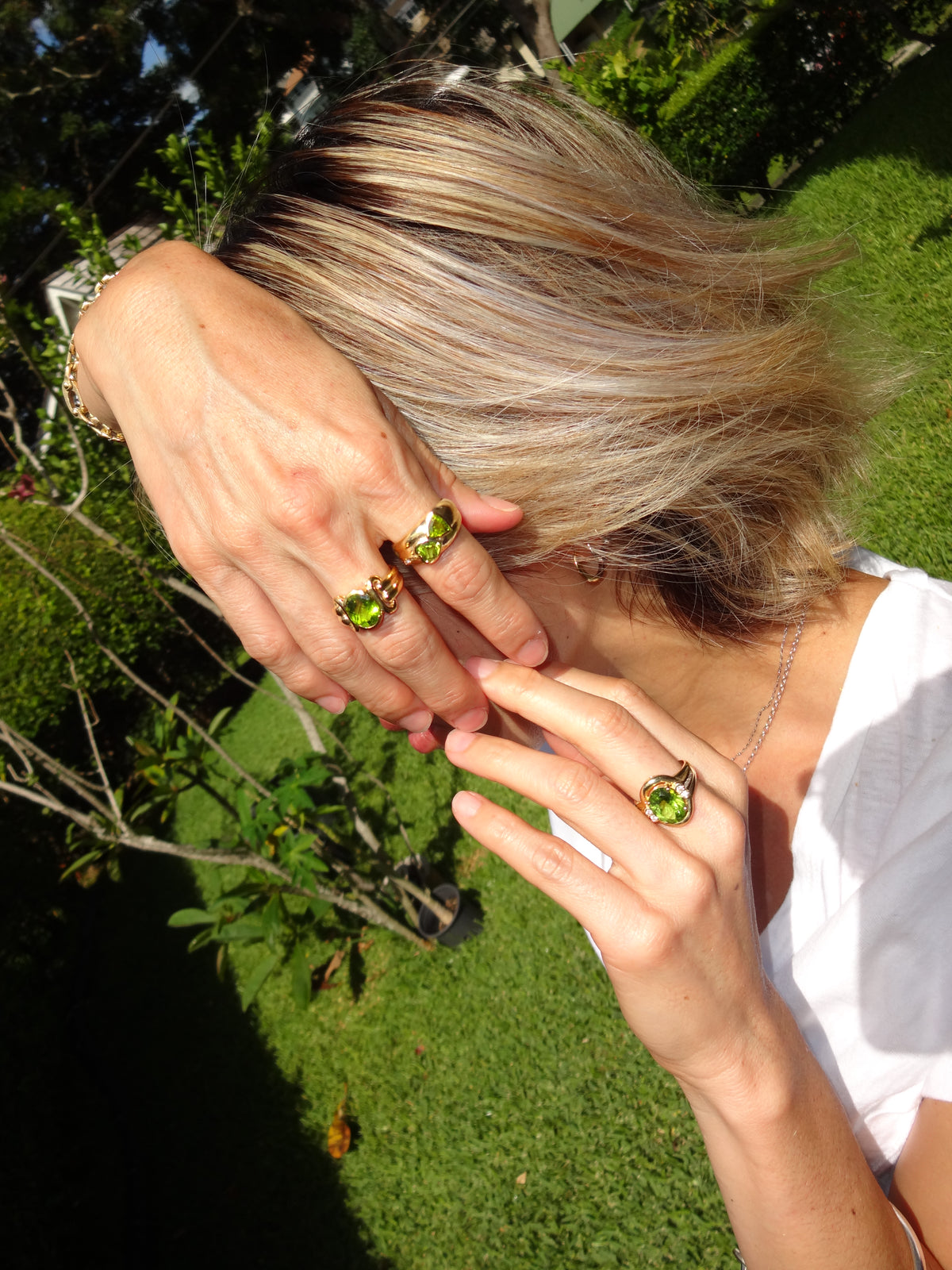 Janyce Oval Peridot Ring [Size 7]