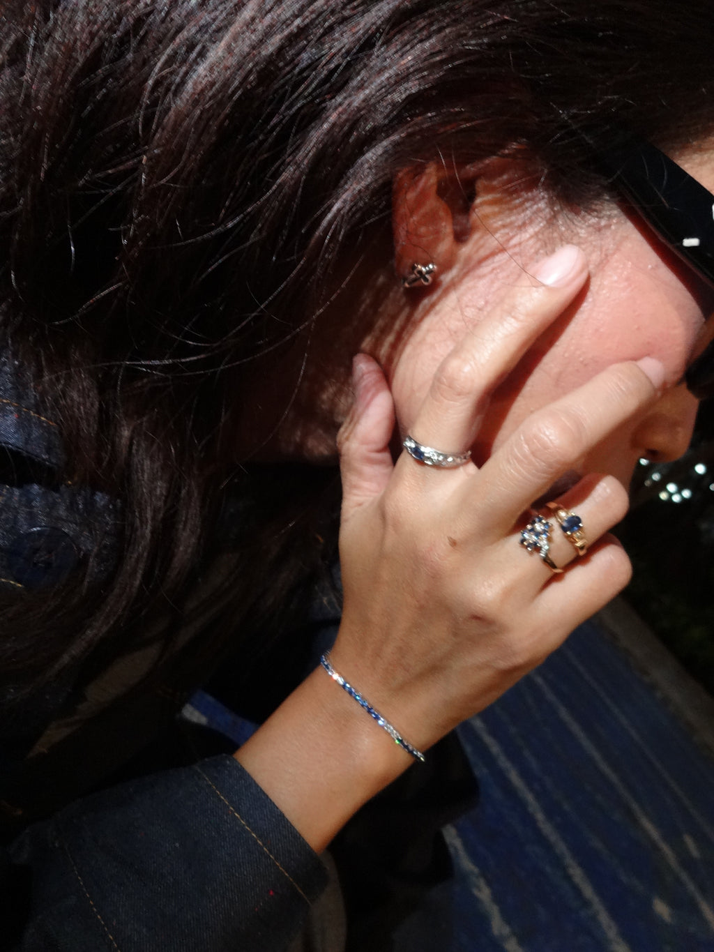 Tomiye Flower Sapphire Ring [Size 6.25]