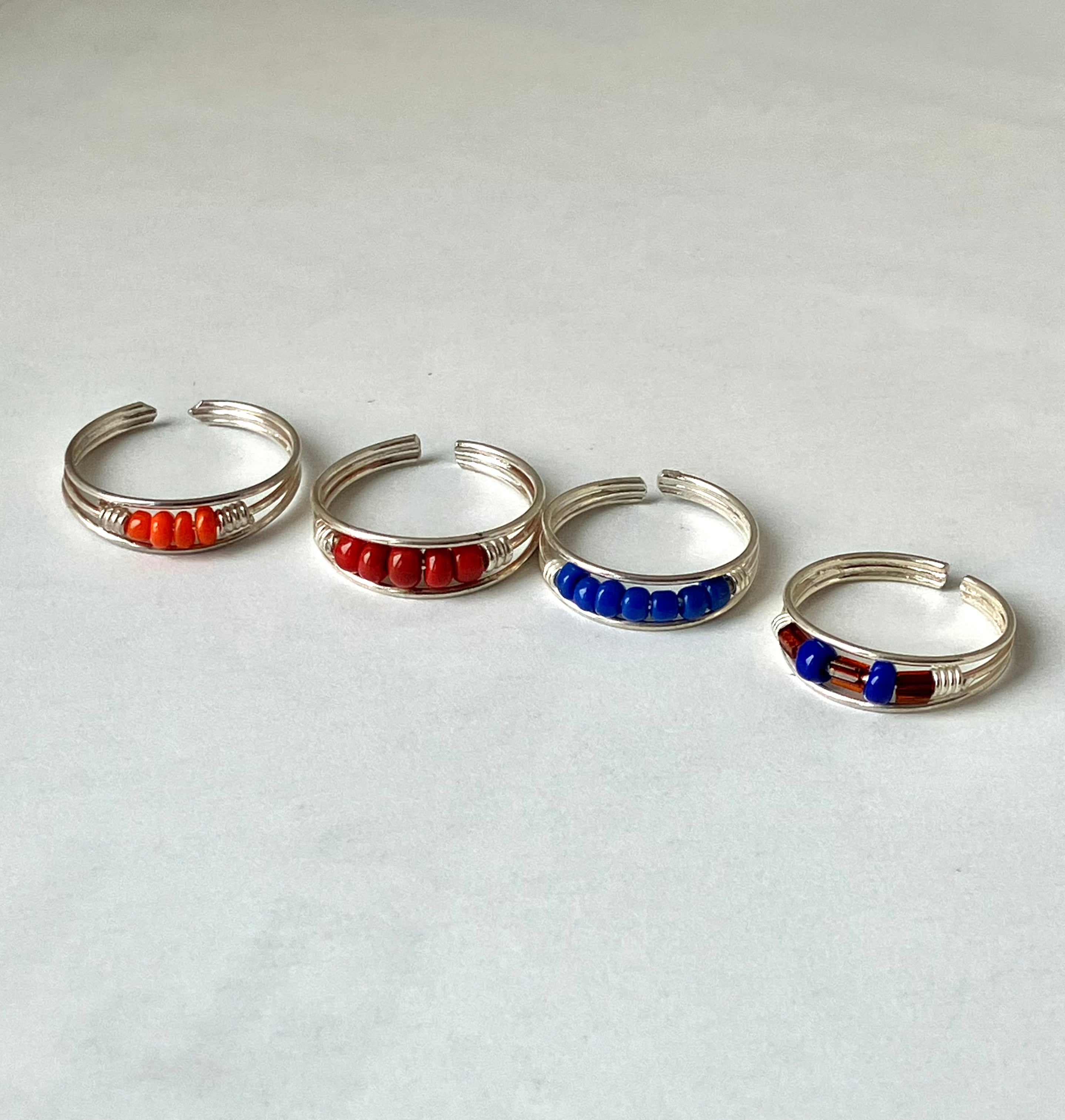 Baby Beads Toe Ring in Assorted Colors
