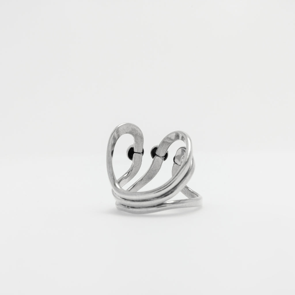 Triple Dot Swirl Ring