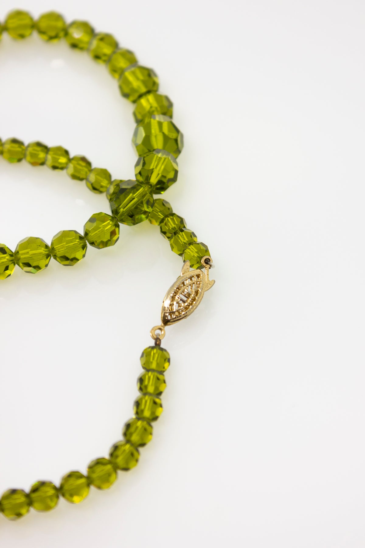Mari-Jo Peridot Beaded Necklace