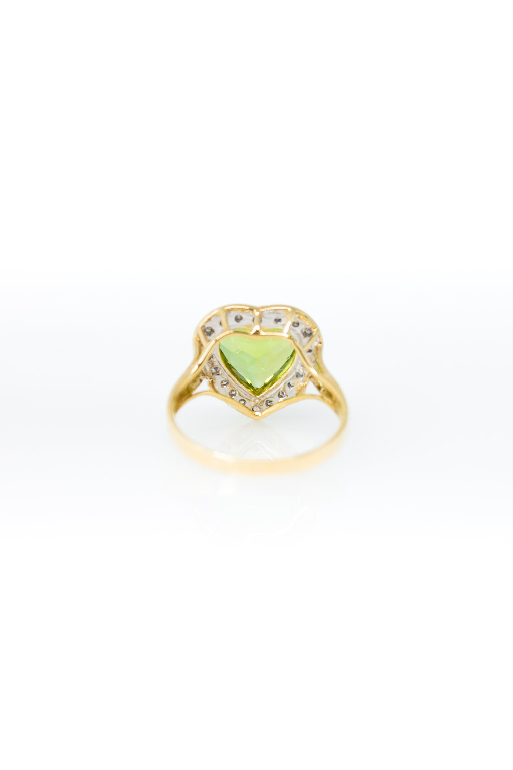 Mia Peridot Heart Ring [Size 7]