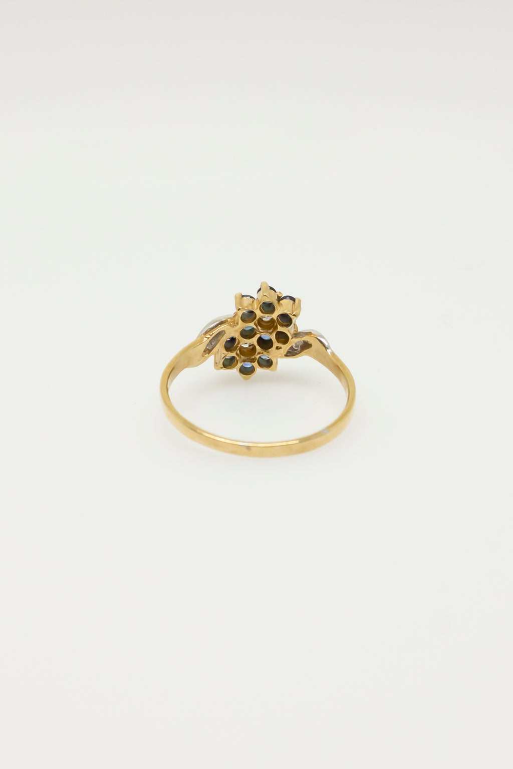 Tomiye Flower Sapphire Ring [Size 6.25]