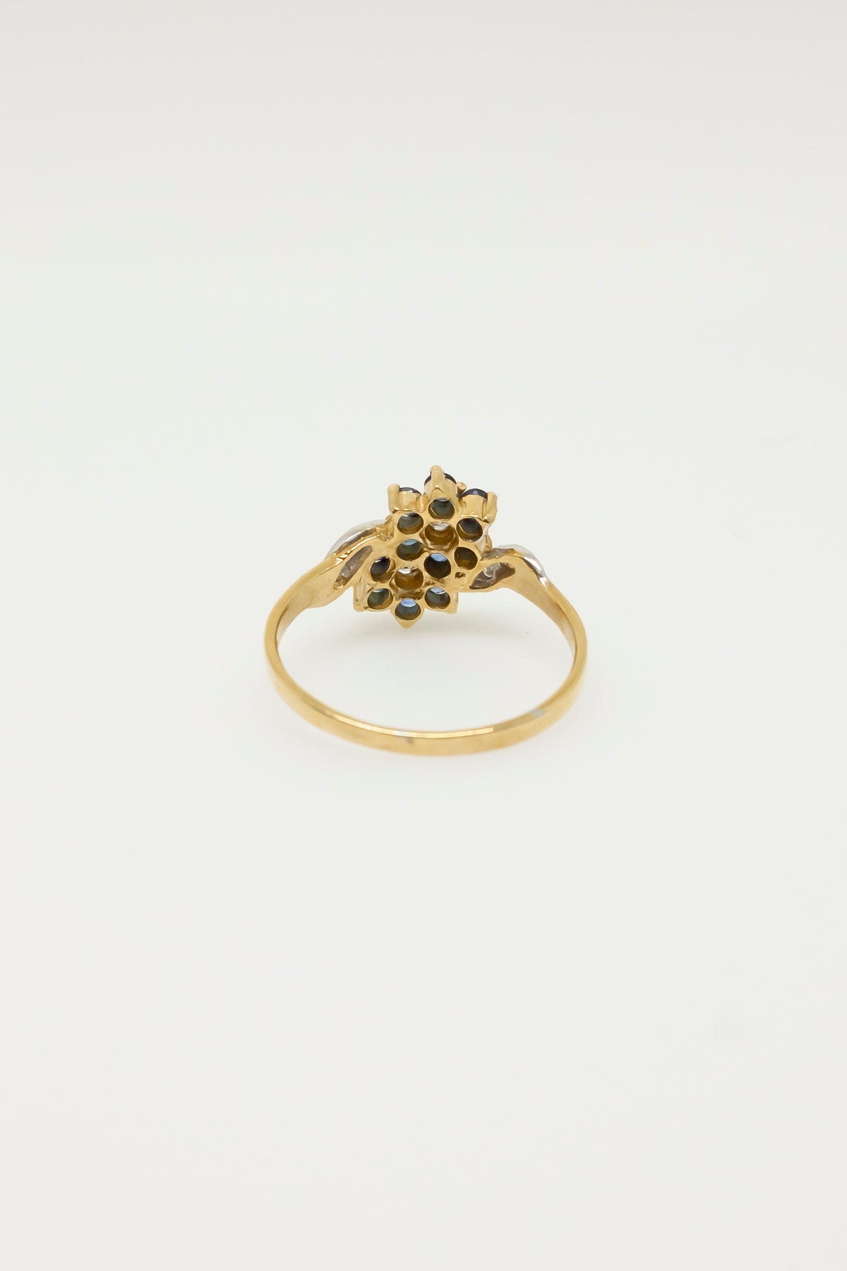 Tomiye Flower Sapphire Ring [Size 6.25]