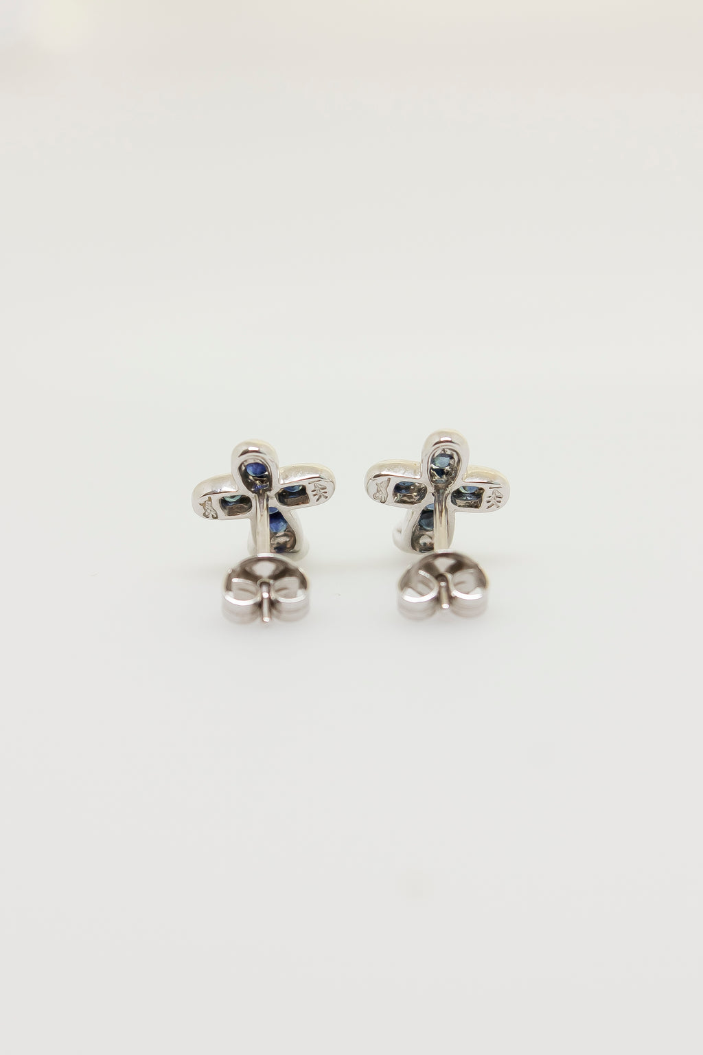 Asher Cross Sapphire Earrings