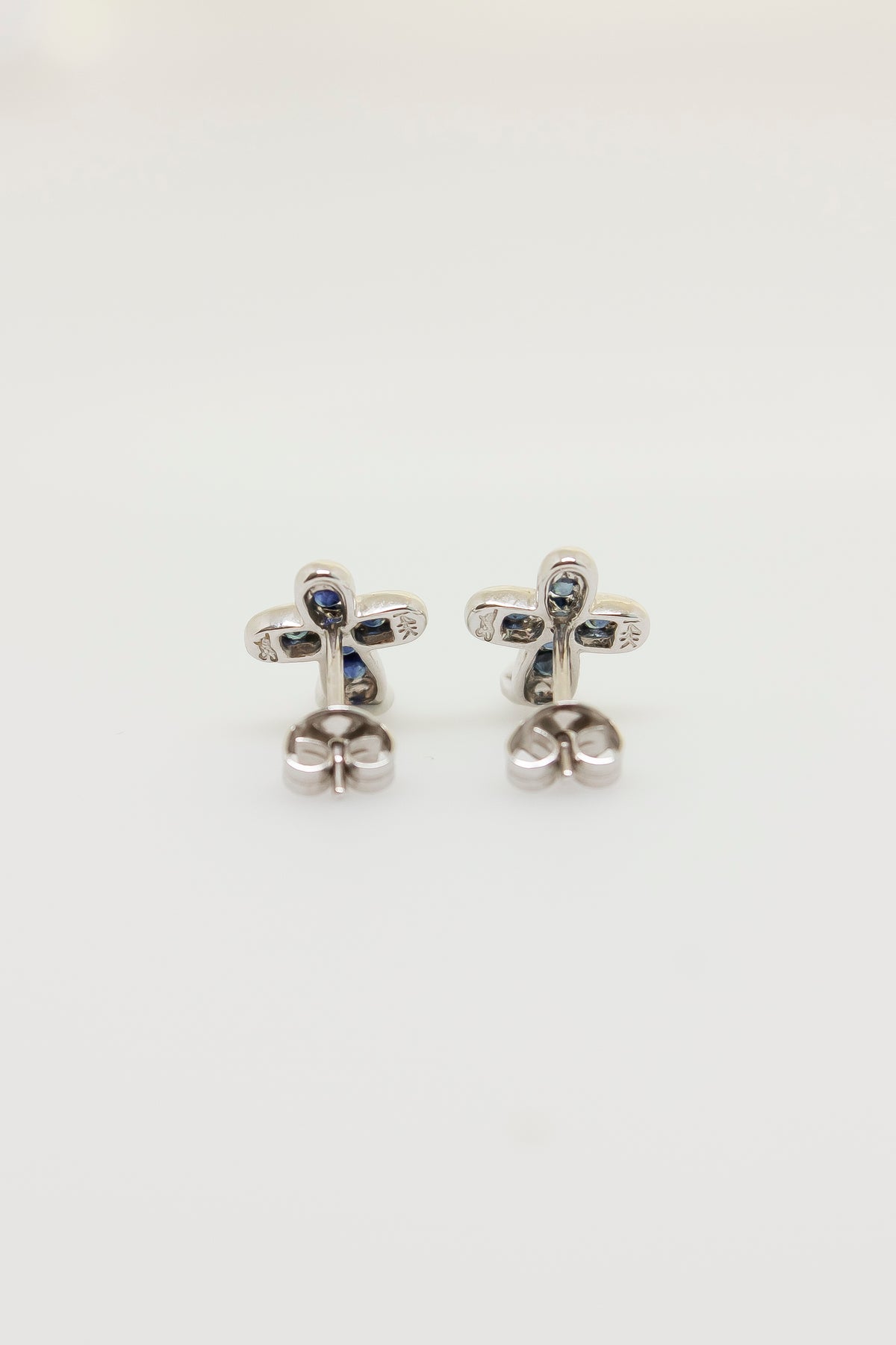 Asher Cross Sapphire Earrings