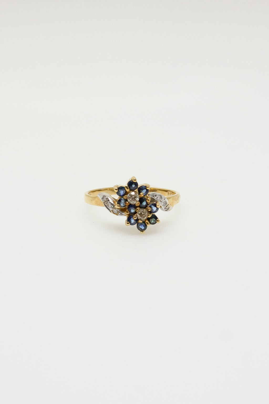 Tomiye Flower Sapphire Ring [Size 6.25]