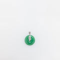 Swirl Jade Donut Pendant