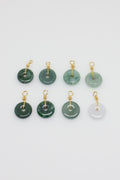 Mini Jade Pendants in 14k Gold