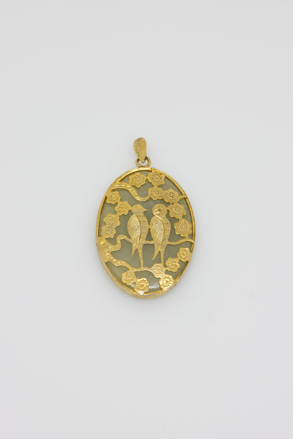 Magpie Lovers Jade Pendant