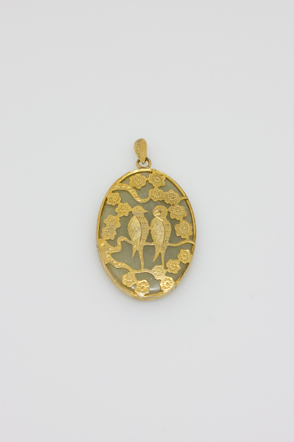 Magpie Lovers Jade Pendant