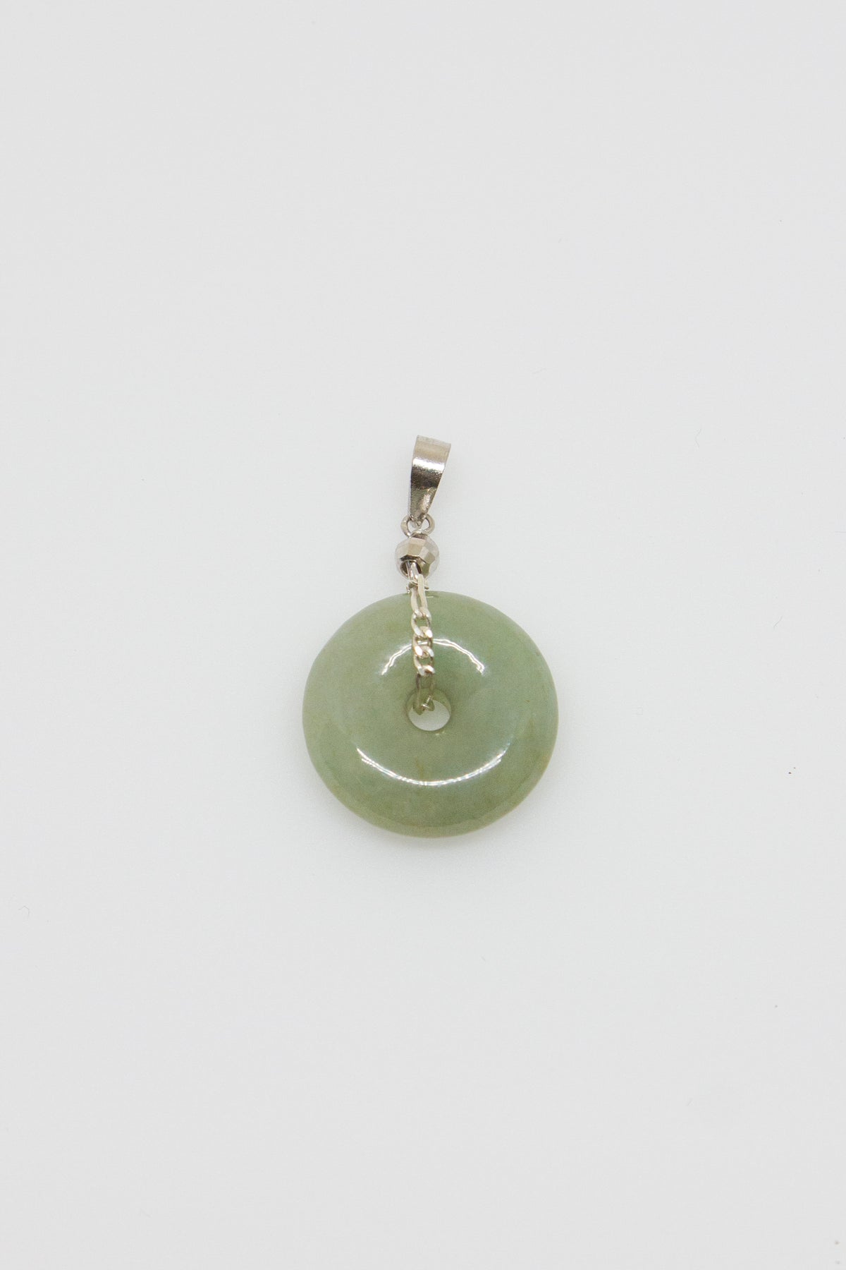 Wu Yong Ke Jade Donut Pendant - Puffy Donut Version