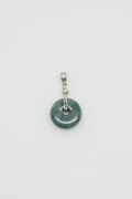 Mugwort Swirl Jade Donut Pendant