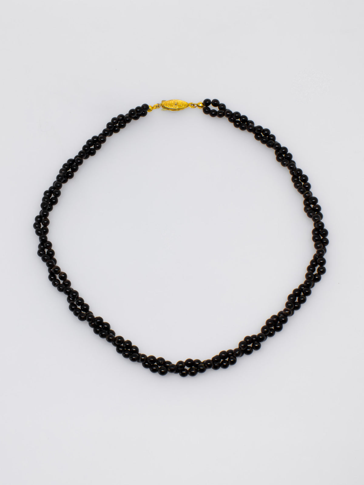 Black Coral Twist Necklace