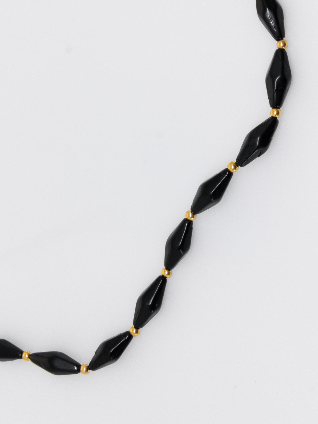 Black Coral Marquise Neckalace