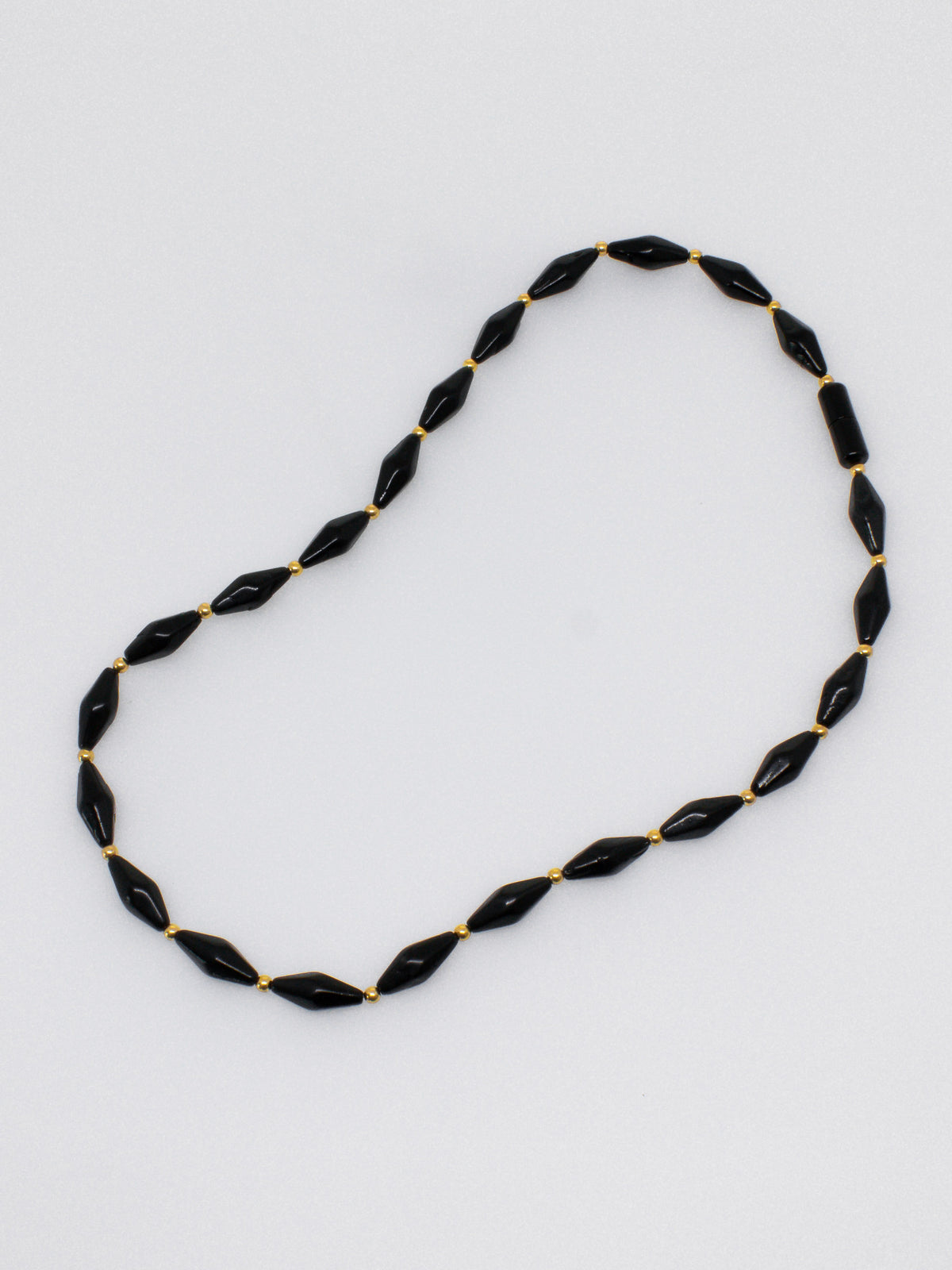 Black Coral Marquise Neckalace