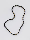 Black Coral Small Seed Necklace