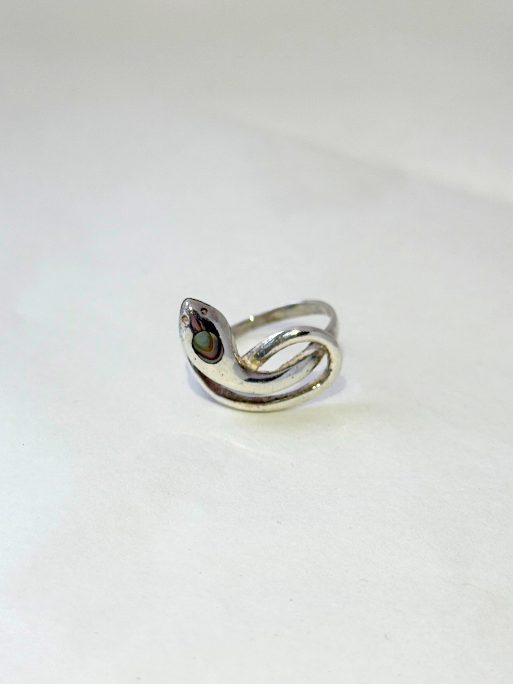 Abalone Snake Ring