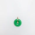 Qi Fortune Green Jade Donut