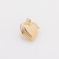 Braided Border Heart Locket Pendant