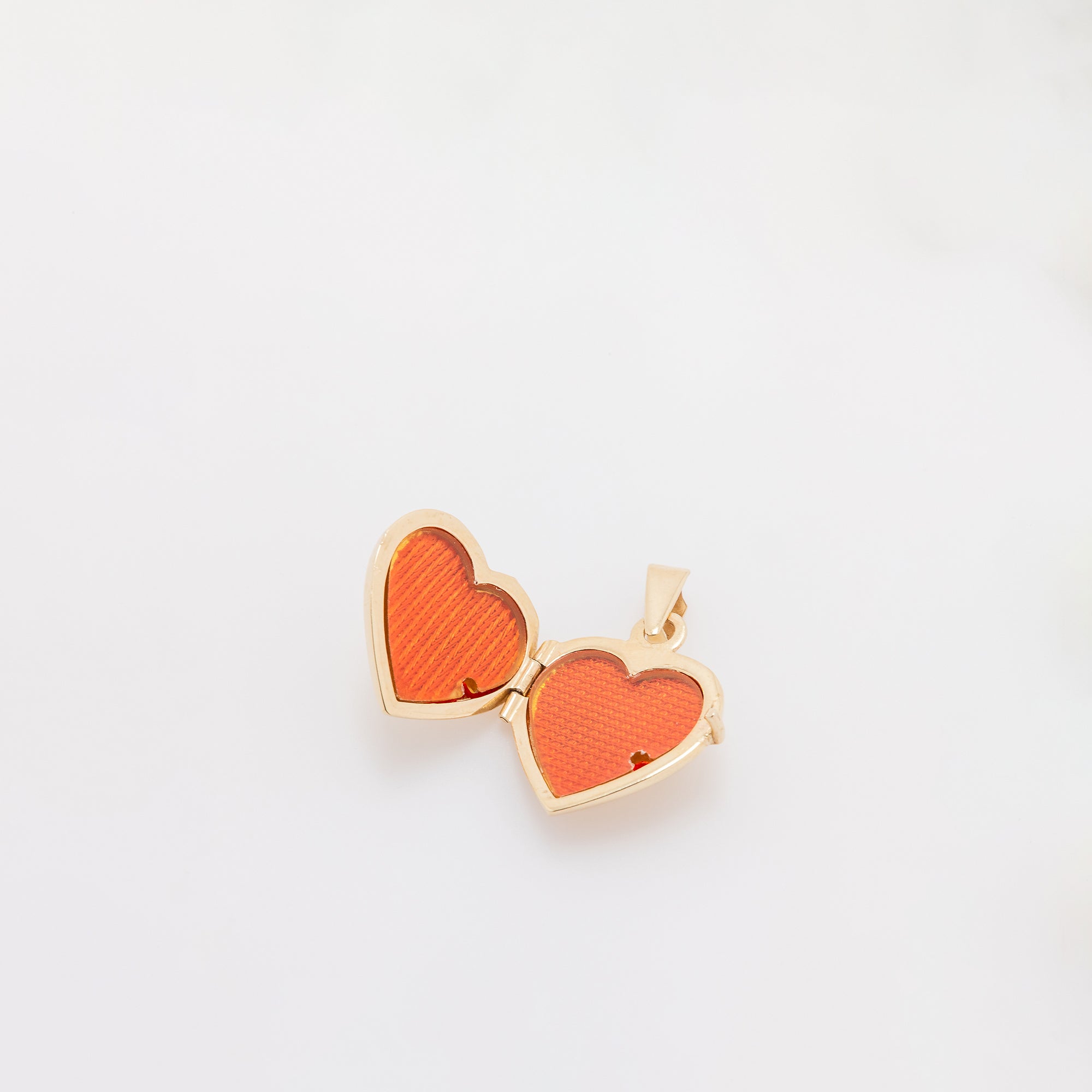 Braided Border Heart Locket Pendant