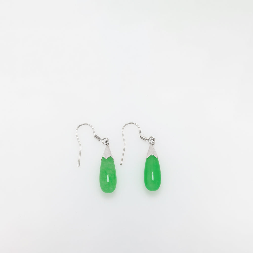 Jade Eggplant Earrings