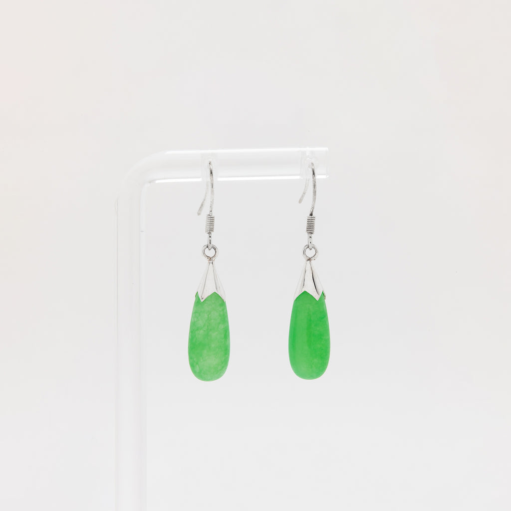 Jade Eggplant Earrings