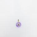 Longevity Purple Jade Donut Pendant