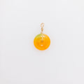 Mango Jade Donut Pendant