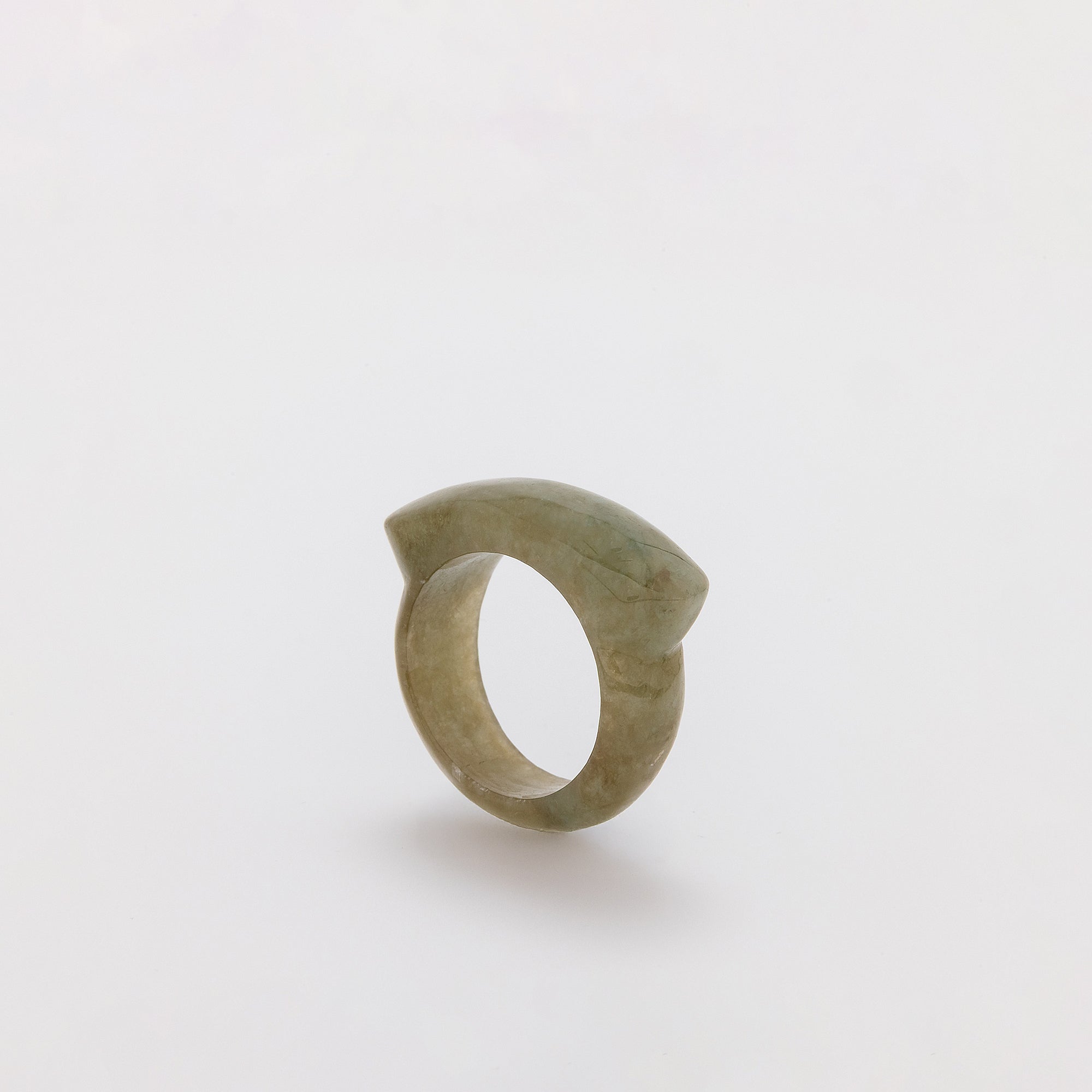 Moss Green Jade Ring