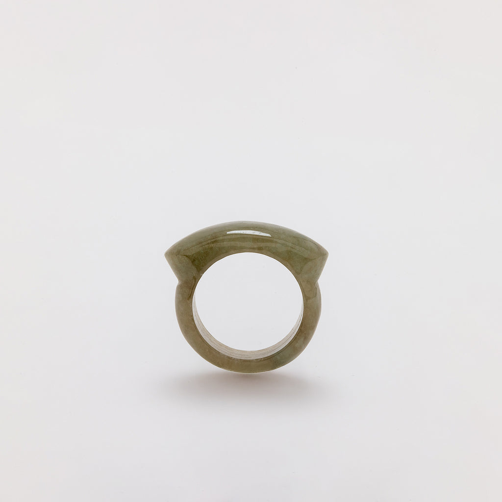 Moss Green Jade Ring