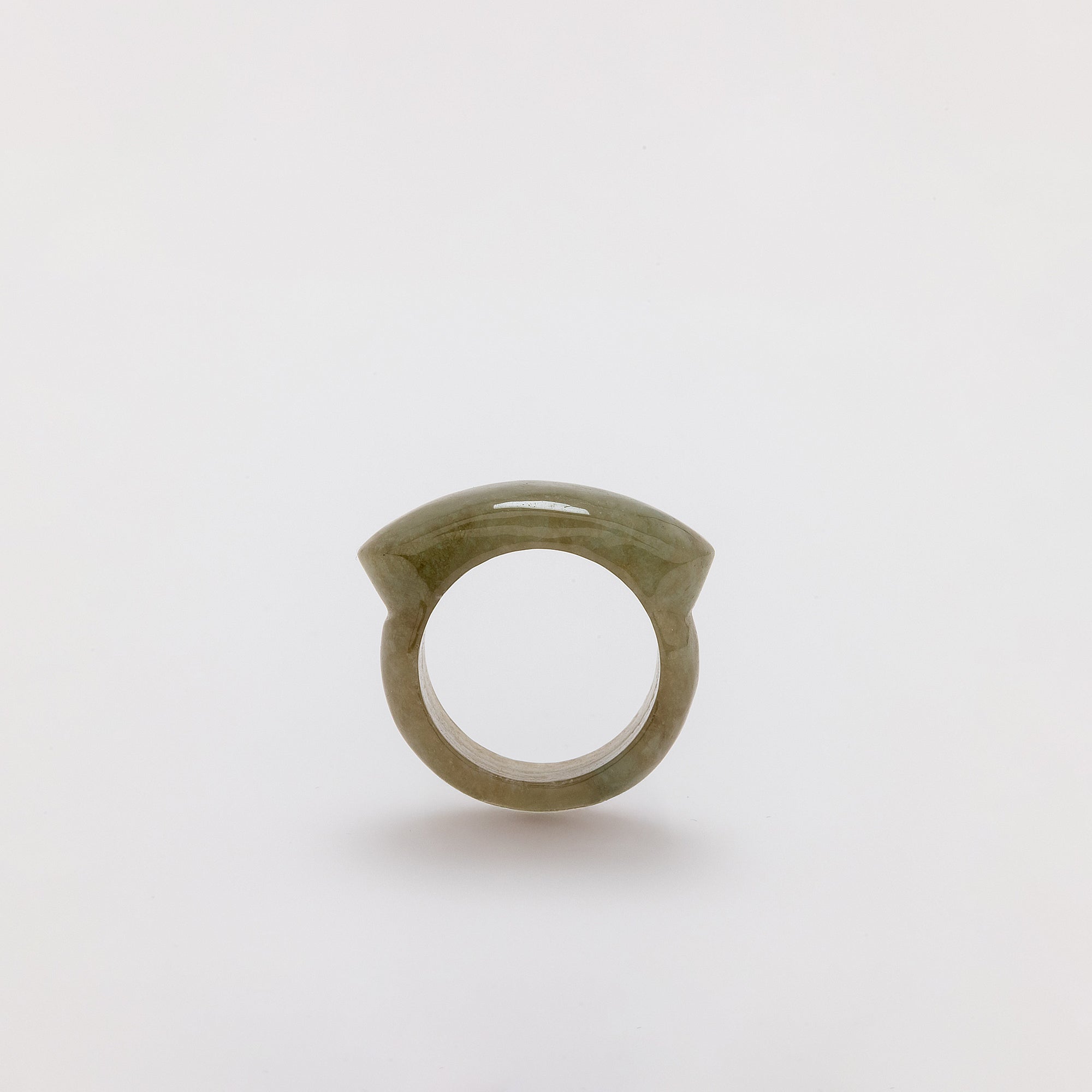Moss Green Jade Ring