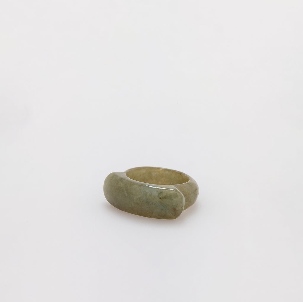 Moss Green Jade Ring