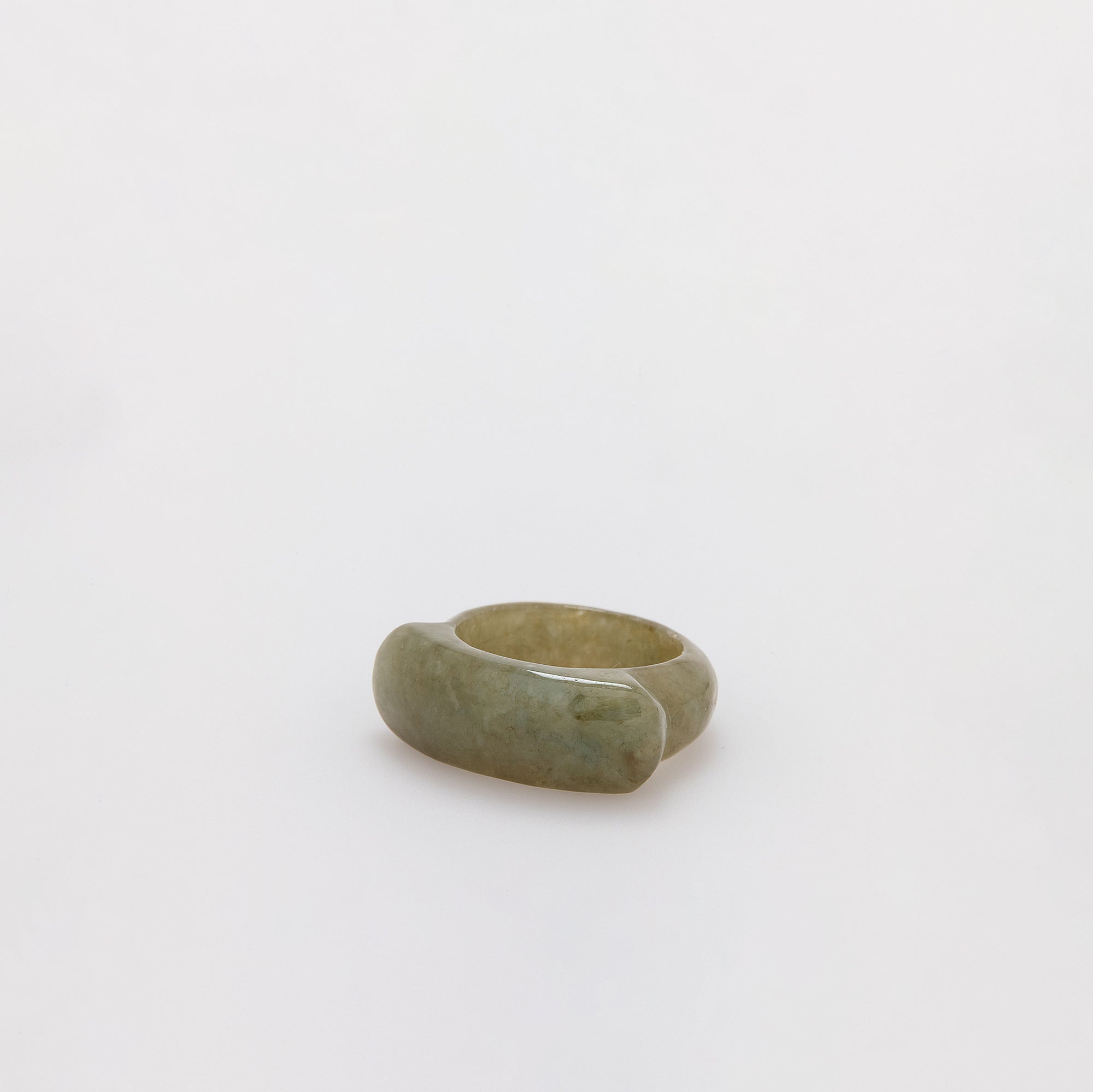 Moss Green Jade Ring