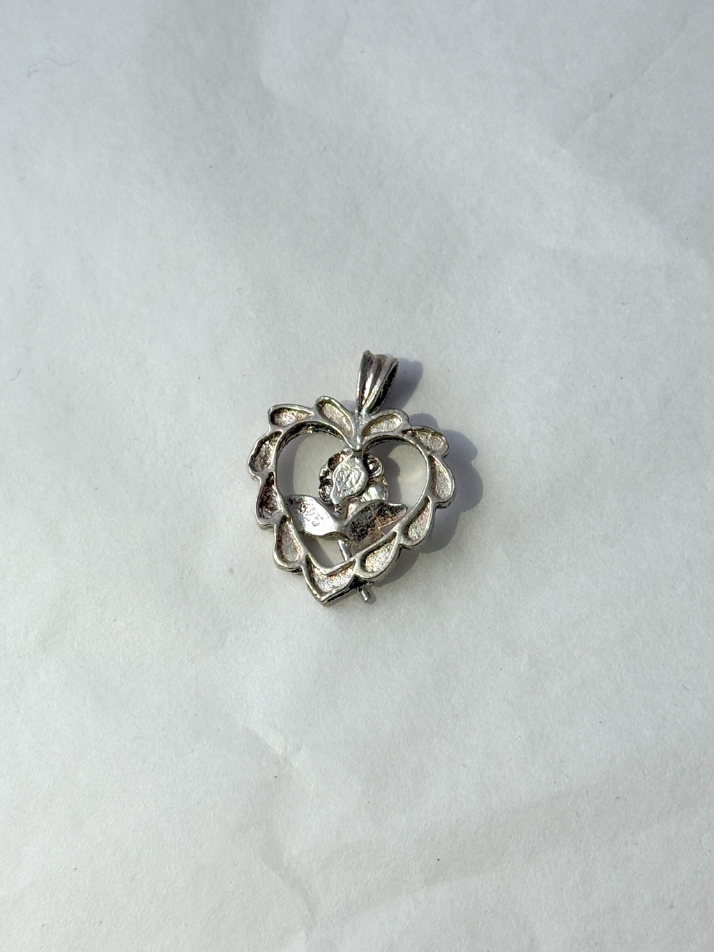 Rose-in-Heart Pendant Ver.1